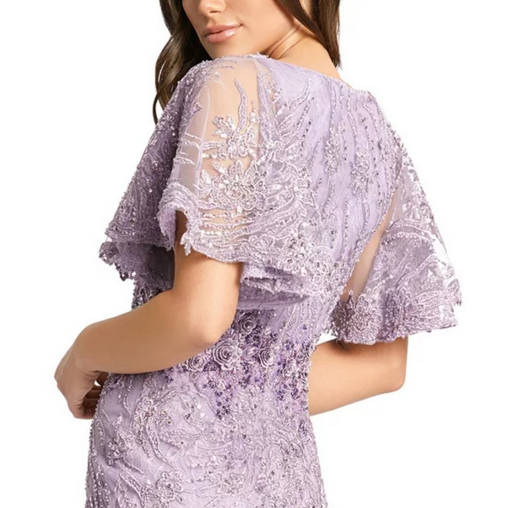 MAC DUGGAL Flutter-Sleeve Gown size 8 - Picture 3 of 8